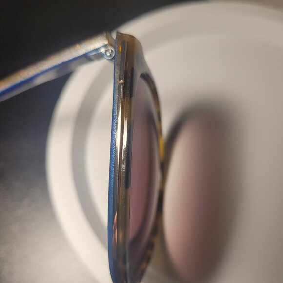 Oscar De La Renta Sunglasses Brown Tortiose Shell & Blue MOD 1270 200 Womens - Picture 14 of 15